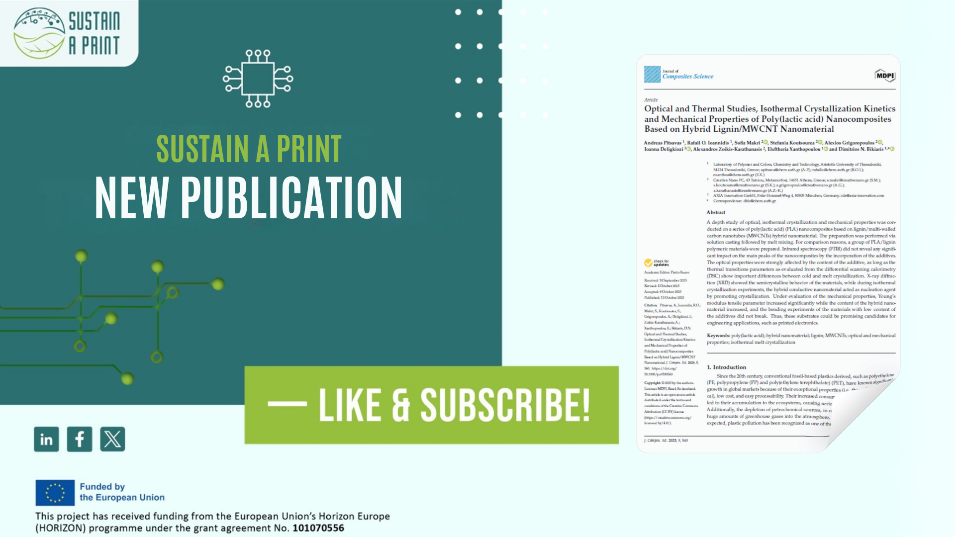 Innovative Research by PolyACT AUTh on Next-Generation PLA Nanocomposites -  Sustainaprint.eu